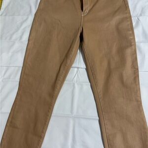 L'AGENCE Margot High Rise Skinny Nude White coat contrast size 32 NWT MSRP $ 275